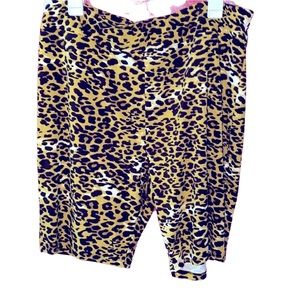 Leopard Print Women's Bike Shorts